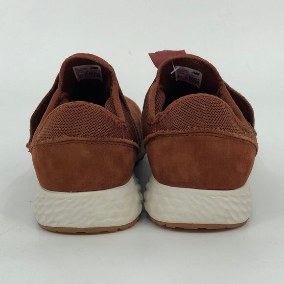 New Balance Brown White Athletic Sneakers | Pull On Closure